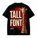 Font Oversized Half Sleeves