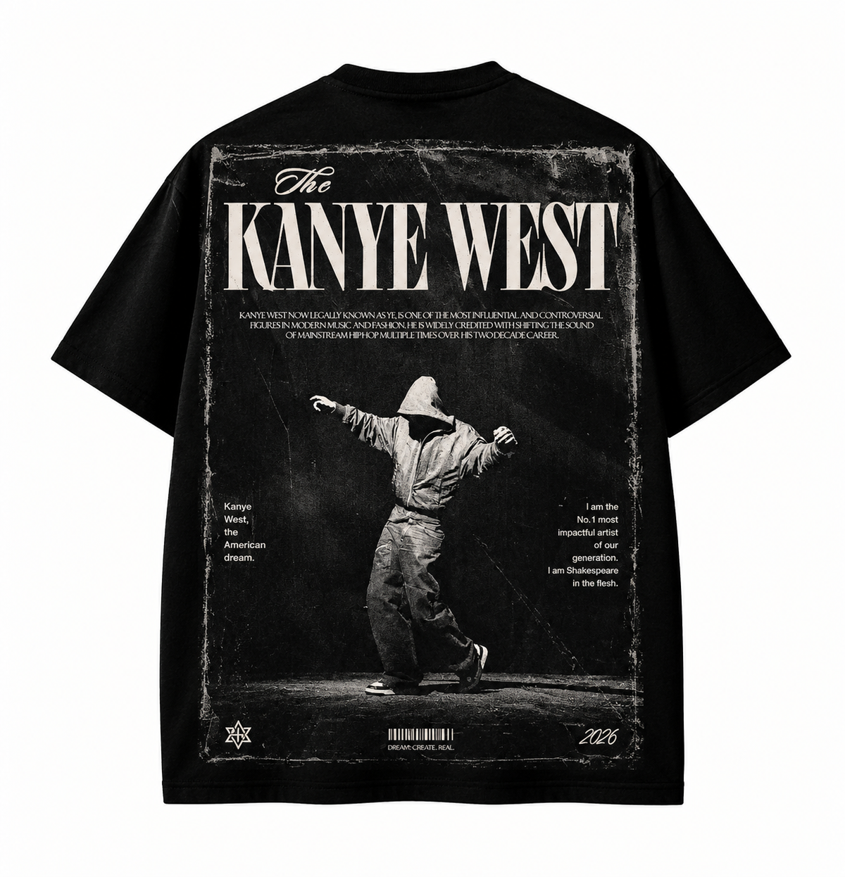 Kanye West Oversized Half Sleeves
