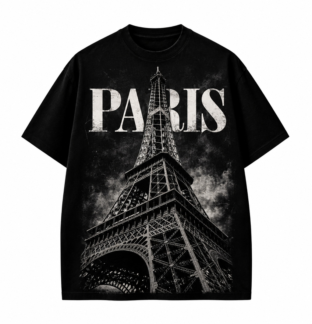 Paris Oversized Half Sleeves BW