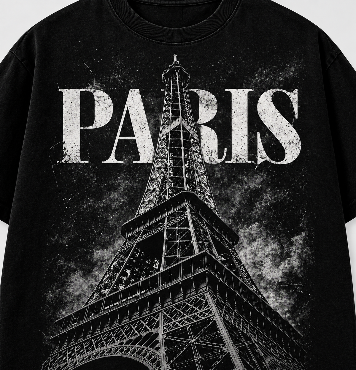 Paris Oversized Half Sleeves BW