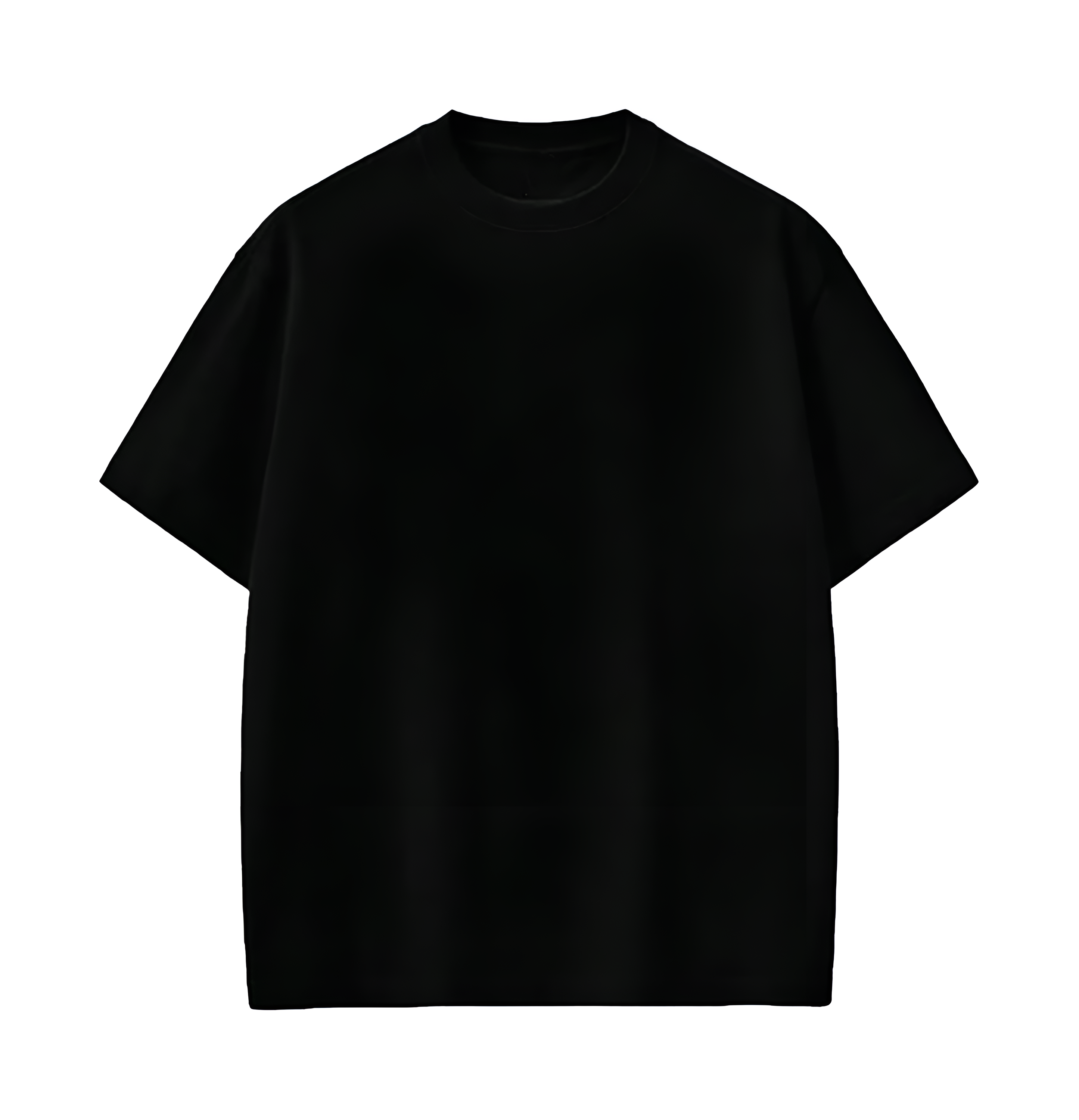 Black Solid Oversized T-shirt